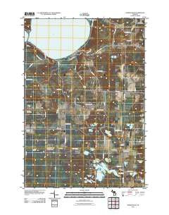 Burdickville Michigan Historical topographic map, 1:24000 scale, 7.5 X 7.5 Minute, Year 2011