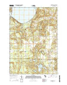 Burdickville Michigan Historical topographic map, 1:24000 scale, 7.5 X 7.5 Minute, Year 2014