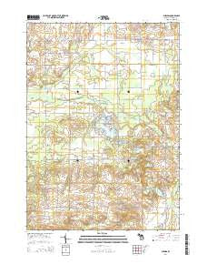 Burnips Michigan Historical topographic map, 1:24000 scale, 7.5 X 7.5 Minute, Year 2014