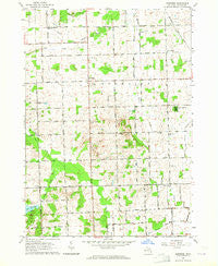 Burnside Michigan Historical topographic map, 1:24000 scale, 7.5 X 7.5 Minute, Year 1963