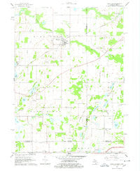 Burr Oak Michigan Historical topographic map, 1:24000 scale, 7.5 X 7.5 Minute, Year 1961