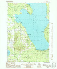 Burt Lake Michigan Historical topographic map, 1:24000 scale, 7.5 X 7.5 Minute, Year 1986
