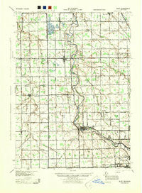 Burt Michigan Historical topographic map, 1:62500 scale, 15 X 15 Minute, Year 1943