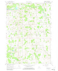 Butternut Michigan Historical topographic map, 1:24000 scale, 7.5 X 7.5 Minute, Year 1967