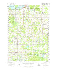 Cadillac South Michigan Historical topographic map, 1:62500 scale, 15 X 15 Minute, Year 1957
