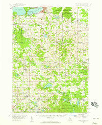 Cadillac South Michigan Historical topographic map, 1:62500 scale, 15 X 15 Minute, Year 1957