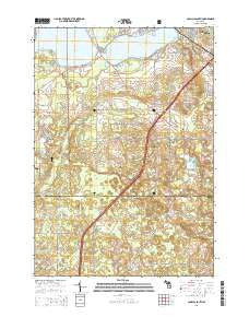 Cadillac South Michigan Historical topographic map, 1:24000 scale, 7.5 X 7.5 Minute, Year 2014