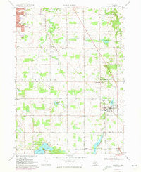 Caledonia Michigan Historical topographic map, 1:24000 scale, 7.5 X 7.5 Minute, Year 1967