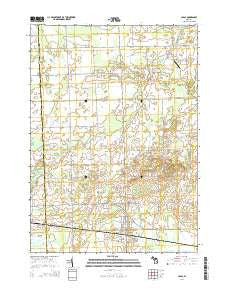 Capac Michigan Historical topographic map, 1:24000 scale, 7.5 X 7.5 Minute, Year 2014