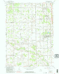 Carleton Michigan Historical topographic map, 1:24000 scale, 7.5 X 7.5 Minute, Year 1967