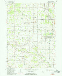 Carleton Michigan Historical topographic map, 1:24000 scale, 7.5 X 7.5 Minute, Year 1967