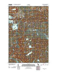 Carney Lake Michigan Historical topographic map, 1:24000 scale, 7.5 X 7.5 Minute, Year 2011