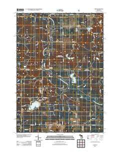 Carr Michigan Historical topographic map, 1:24000 scale, 7.5 X 7.5 Minute, Year 2012