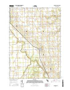 Carsonville Michigan Current topographic map, 1:24000 scale, 7.5 X 7.5 Minute, Year 2016