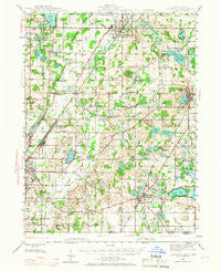 Cassopolis Michigan Historical topographic map, 1:62500 scale, 15 X 15 Minute, Year 1945