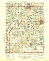 Cassopolis Michigan Historical topographic map, 1:62500 scale, 15 X 15 Minute, Year 1947