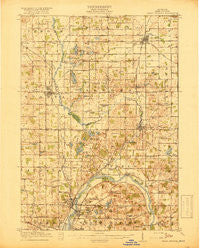 Cedar Springs Michigan Historical topographic map, 1:62500 scale, 15 X 15 Minute, Year 1918