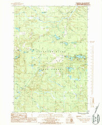 Chabeneau Lake Michigan Historical topographic map, 1:24000 scale, 7.5 X 7.5 Minute, Year 1986