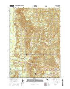 Chase Michigan Historical topographic map, 1:24000 scale, 7.5 X 7.5 Minute, Year 2014
