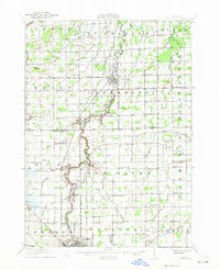 Chesaning Michigan Historical topographic map, 1:62500 scale, 15 X 15 Minute, Year 1917
