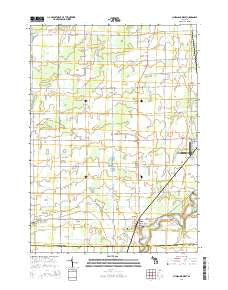 Chesaning West Michigan Historical topographic map, 1:24000 scale, 7.5 X 7.5 Minute, Year 2014