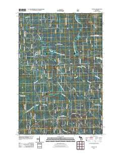 Choate Michigan Historical topographic map, 1:24000 scale, 7.5 X 7.5 Minute, Year 2011