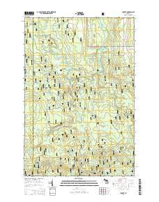 Choate Michigan Historical topographic map, 1:24000 scale, 7.5 X 7.5 Minute, Year 2014