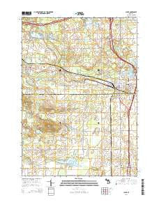 Clare Michigan Historical topographic map, 1:24000 scale, 7.5 X 7.5 Minute, Year 2014