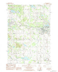 Clare Michigan Historical topographic map, 1:25000 scale, 7.5 X 7.5 Minute, Year 1983