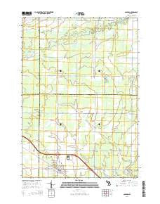Coleman Michigan Historical topographic map, 1:24000 scale, 7.5 X 7.5 Minute, Year 2014
