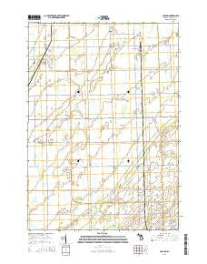 Colling Michigan Historical topographic map, 1:24000 scale, 7.5 X 7.5 Minute, Year 2014