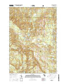 Comins Michigan Historical topographic map, 1:24000 scale, 7.5 X 7.5 Minute, Year 2014