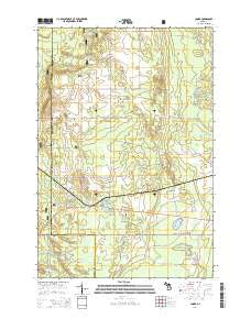 Cooks Michigan Historical topographic map, 1:24000 scale, 7.5 X 7.5 Minute, Year 2014