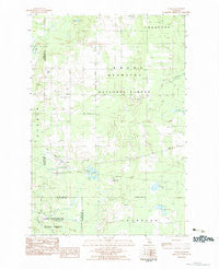 Cooks Michigan Historical topographic map, 1:25000 scale, 7.5 X 7.5 Minute, Year 1983