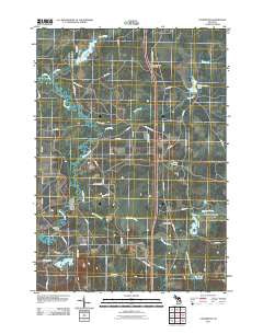 Cooperton Michigan Historical topographic map, 1:24000 scale, 7.5 X 7.5 Minute, Year 2011