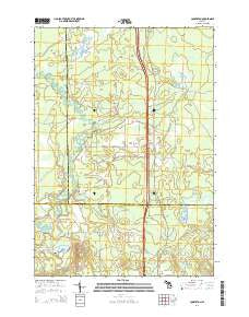 Cooperton Michigan Historical topographic map, 1:24000 scale, 7.5 X 7.5 Minute, Year 2014