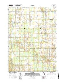 Coral Michigan Current topographic map, 1:24000 scale, 7.5 X 7.5 Minute, Year 2017