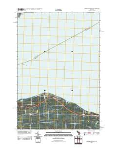 Cordwood Point Michigan Historical topographic map, 1:24000 scale, 7.5 X 7.5 Minute, Year 2011
