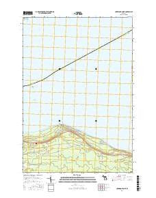 Cordwood Point Michigan Current topographic map, 1:24000 scale, 7.5 X 7.5 Minute, Year 2017