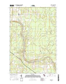 Cornell Michigan Current topographic map, 1:24000 scale, 7.5 X 7.5 Minute, Year 2016