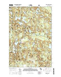 Corner Lake Michigan Historical topographic map, 1:24000 scale, 7.5 X 7.5 Minute, Year 2014