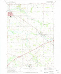 Corunna Michigan Historical topographic map, 1:24000 scale, 7.5 X 7.5 Minute, Year 1972