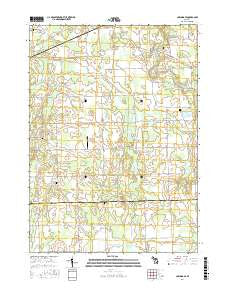 Corunna SE Michigan Current topographic map, 1:24000 scale, 7.5 X 7.5 Minute, Year 2017