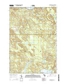 Cranberry Lake Michigan Historical topographic map, 1:24000 scale, 7.5 X 7.5 Minute, Year 2014