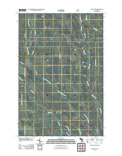 Creighton Michigan Historical topographic map, 1:24000 scale, 7.5 X 7.5 Minute, Year 2011