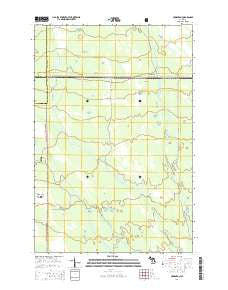Creighton Michigan Historical topographic map, 1:24000 scale, 7.5 X 7.5 Minute, Year 2014
