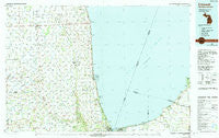 Croswell Michigan Historical topographic map, 1:100000 scale, 30 X 60 Minute, Year 1984