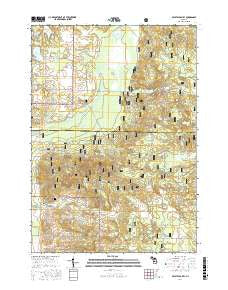 Crystal Valley Michigan Current topographic map, 1:24000 scale, 7.5 X 7.5 Minute, Year 2017