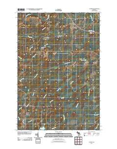 Cunard Michigan Historical topographic map, 1:24000 scale, 7.5 X 7.5 Minute, Year 2011