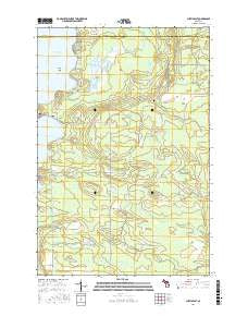 Curtis East Michigan Current topographic map, 1:24000 scale, 7.5 X 7.5 Minute, Year 2017